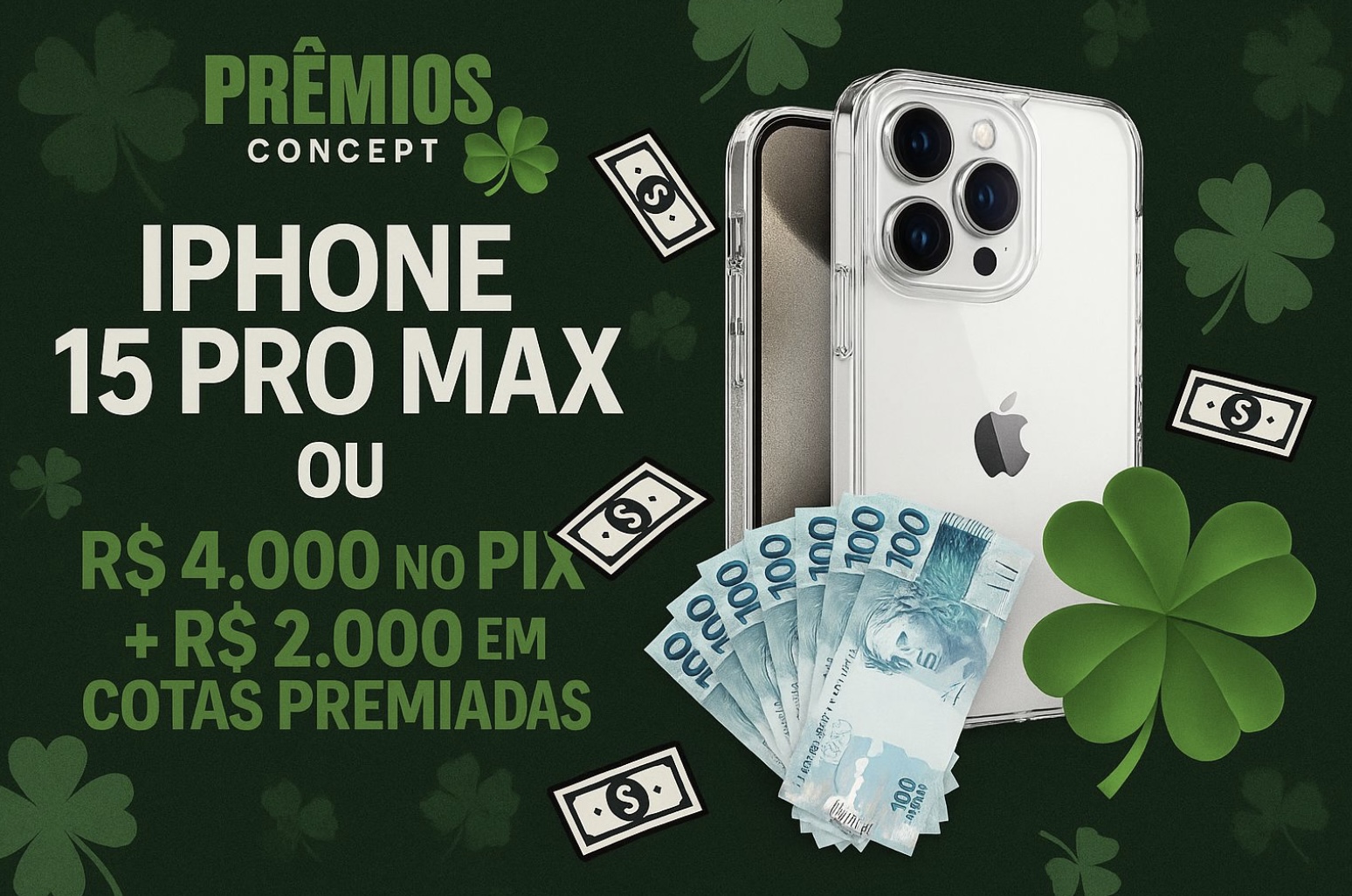 iPhone 15 Pro Max ou R$4.000,00
